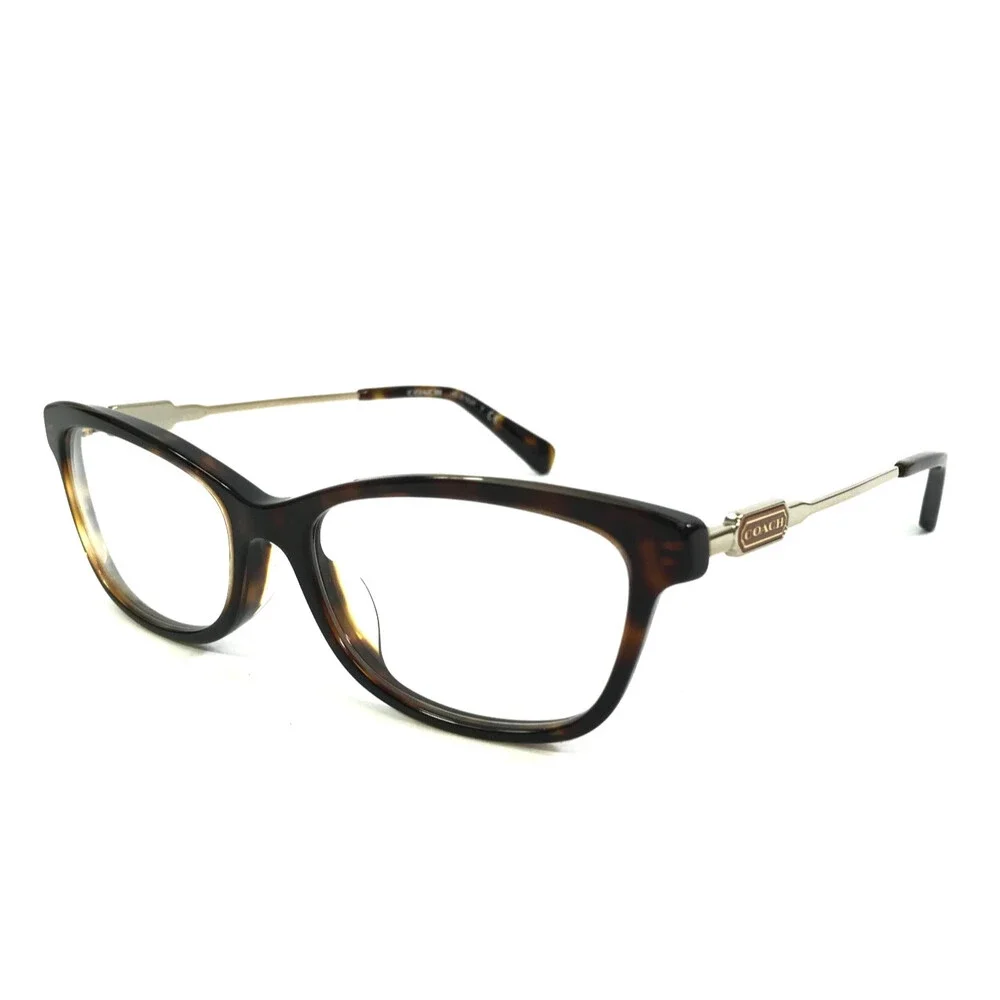 Coach Eyeglasses Frames HC6163F 5120 Dark Tortoise Pale Gold Asian Fit 54-17-140